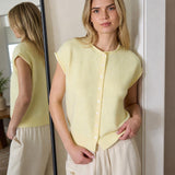 Sunni Sleeveless Knit Cardigan Vest