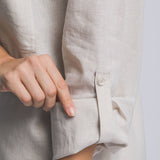Mila Linen Blend Button Down Shirt