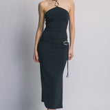 Ivy Gold Detail Top & Midi Skirt Set