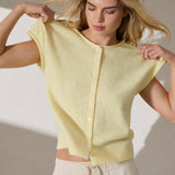 Sunni Sleeveless Knit Cardigan Vest