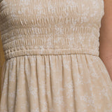 Carly Floral Smocked Tiered Midi Dress