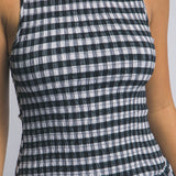 Tammy  Gingham Smocked Midi Dress