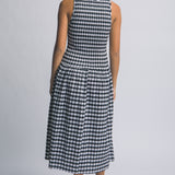 Tammy  Gingham Smocked Midi Dress