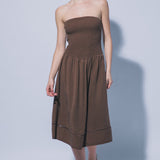 Kendall Strapless Knit Midi Dress
