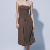 Kendall Strapless Knit Midi Dress