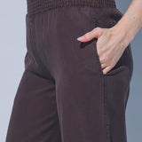 Becca Smocked Waist High Rise Casual Pants