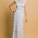 Sadie Lined Floral Maxi Skirt