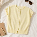 Sunni Sleeveless Knit Cardigan Vest
