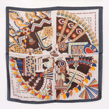 Multi Print Artistic Geometric Bandana Scarf Accessory