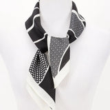 Multi Print Artistic Geometric Bandana Scarf Accessory