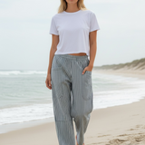 Ella Stripe Barrel Pants