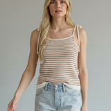 Laguna Striped Crochet Top