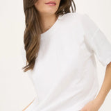 Good Vibes Embroidered Cotton T-Shirt