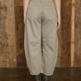Andy High Waist Barrel Leg Cropped Denim Pants