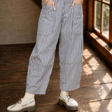 Ella Stripe Barrel Pants