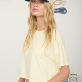 Henley Cropped Boxy Knit Top