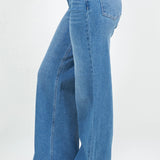 High Waisted Baggy Fit Comfort Stretch Denim Jeans