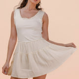 Luna Ruffled Jersey Mini Dress