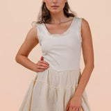 Luna Ruffled Jersey Mini Dress