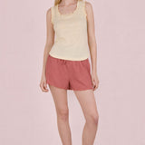 Sandy Gauze Tie Front Shorts