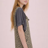 Leopard Printed Cotton Romper