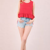 Kelly Side Tie Ruffle Top