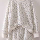Lola Floral Print Knit Top & Shorts Set