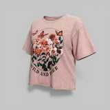 Wild & Free Graphic Cotton Crop Tee