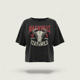 Nashville Graphic Cotton Crop Tee