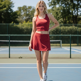 Honey Polka Dot Activewear Tank & Skort Set