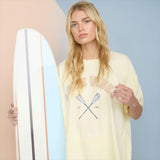 Lake Vibes Oversized Cotton Graphic T-Shirt