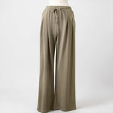Ines Olive Sleeveless Knit Top & Drawstring Pants Set