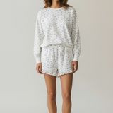 Lola Floral Print Knit Top & Shorts Set