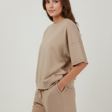 Riley Mineral Washed Knit Top & Short Set