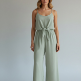Ariah Front Tie Ankle Length Jumpsuit