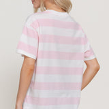 Ciao Bella Striped Graphic T-Shirt