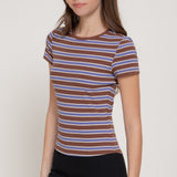 Taylor Multi-Striped Rib Knit Top