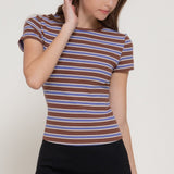 Taylor Multi-Striped Rib Knit Top