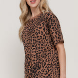 Oversized Cheetah Print Cotton Jersey Tee