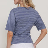 Stella Blue Stripe Cotton Jersey Top