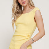 Blake Asymmetric Hem Sleeveless Knit Top