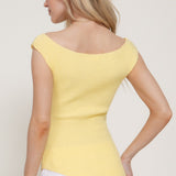 Blake Asymmetric Hem Sleeveless Knit Top