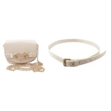 Women's Mini Belt Bag with Chain Accent