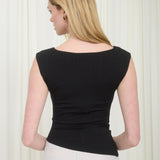 Dori Asymmetrical Sweater Knit Top