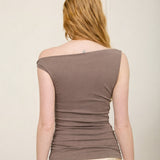 Lexi Asymmetrical Off-Shoulder Knit Top