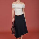 Sophia Off-the-Shoulder Polka Dot Top